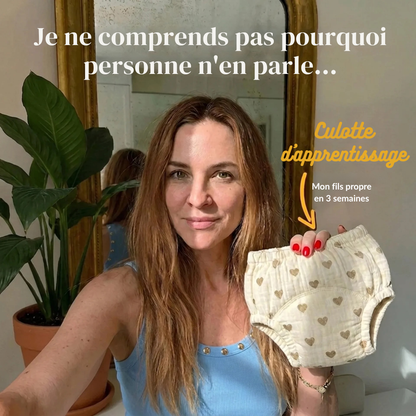 Culottes d'Apprentissage - Propre en 2-3 Semaines - 100% Coton Réutilisable - Enfilage Facile Dès 18 Mois