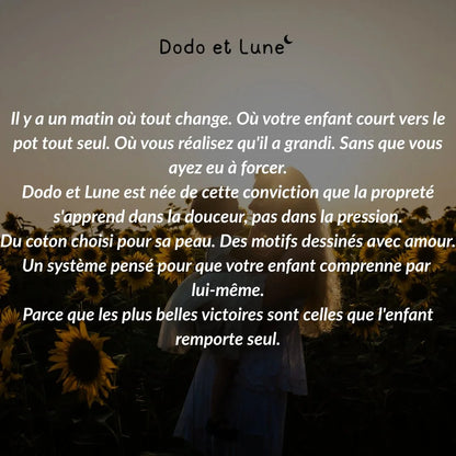 Culottes d'Apprentissage - Propre en 2-3 Semaines - 100% Coton Réutilisable - Enfilage Facile Dès 18 Mois